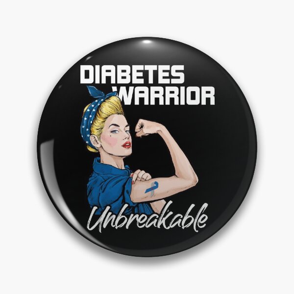 Item preview, Diabetes Warrior Unbreakable Diabetes Awareness designed and sold by Dressed For  Duty.