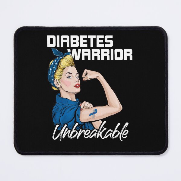 Item preview, Diabetes Warrior Unbreakable Diabetes Awareness designed and sold by Dressed For Duty.