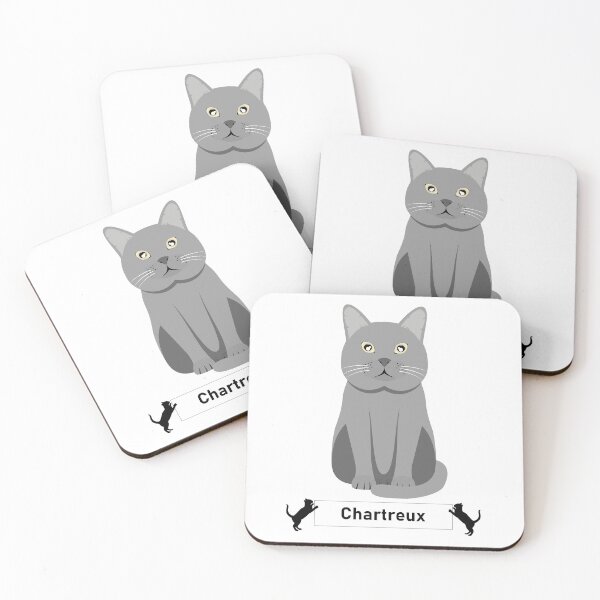 Item preview, Chartreux Cat Breed - Cartoon Art Style designed and sold by EdKid.