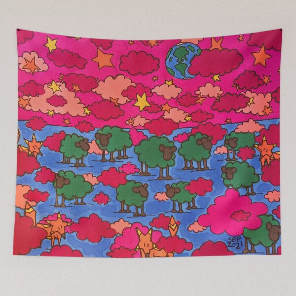 Item preview, Foxes in the Spacesheep designed and sold by SethBondPerry.