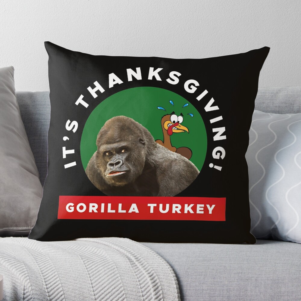 GORILLA THROW PILLOW