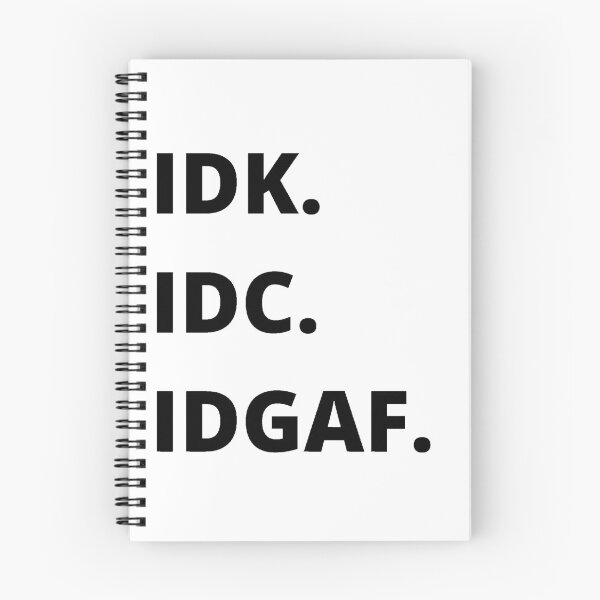 Aperçu de l'œuvre JE NE SAIS PAS. IDC. IDGAF. créée et vendue par Creatoe.