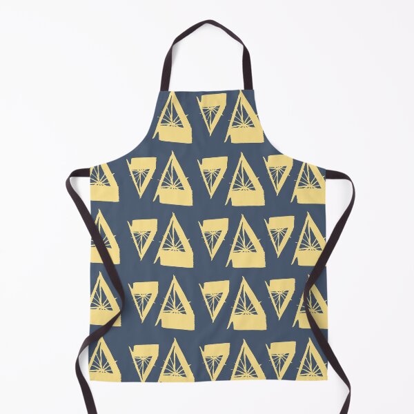 Item preview, Navy and yellow triangles designed and sold by ABCco.