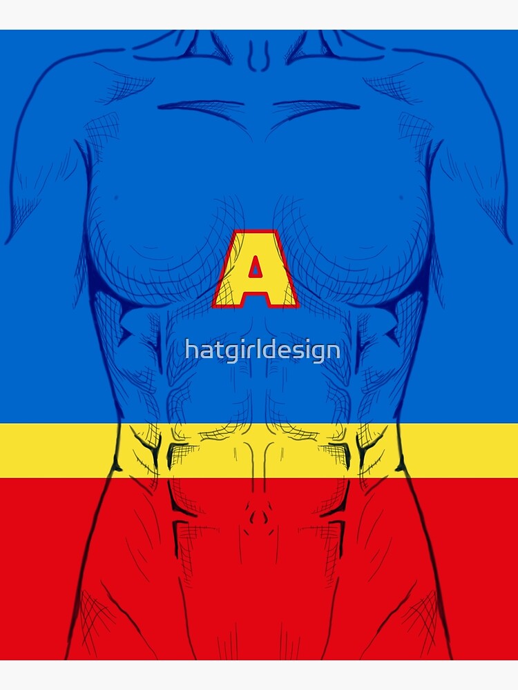 Superhero "A" torso by hatgirldesign