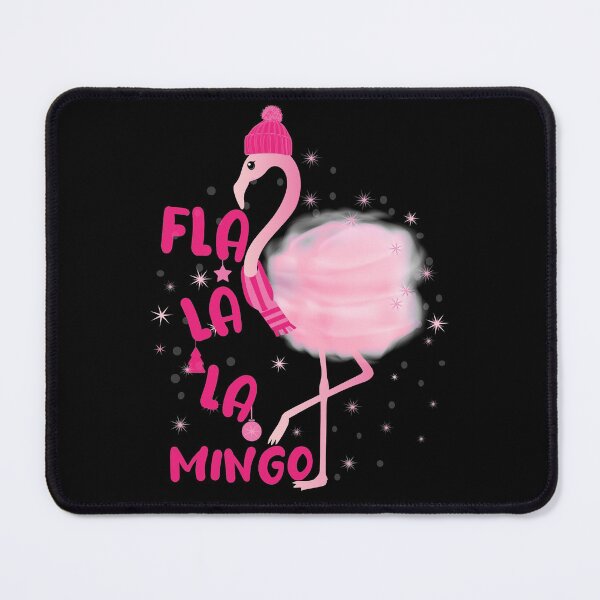 Item preview, Fla La La Mingo Pink Watercolors Flamingo Christmas designed and sold by PinkPandaDesign.