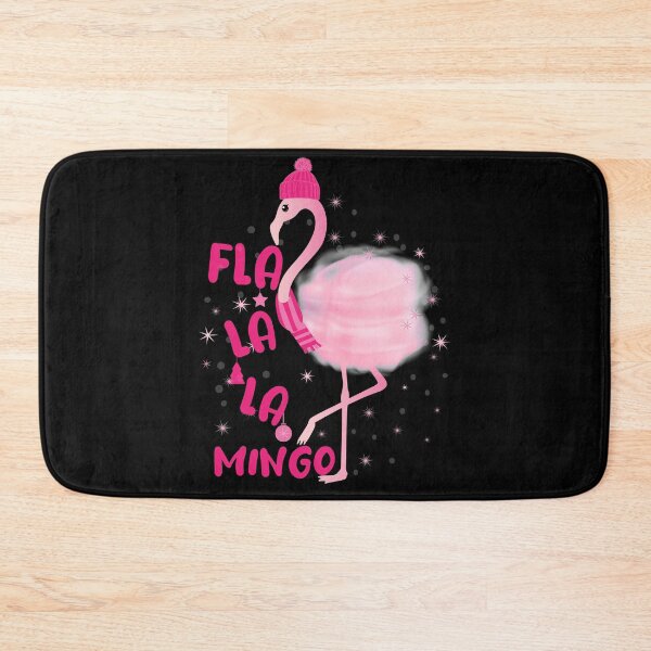 Item preview, Fla La La Mingo Pink Watercolors Flamingo Christmas designed and sold by PinkPandaDesign.