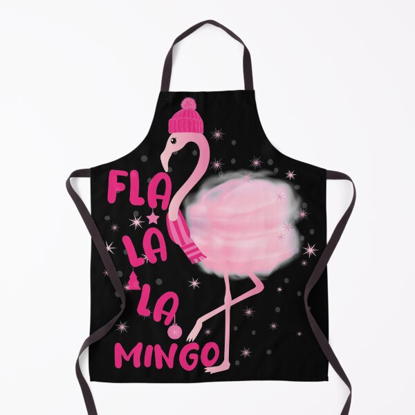 Item preview, Fla La La Mingo Pink Watercolors Flamingo Christmas designed and sold by PinkPandaDesign.