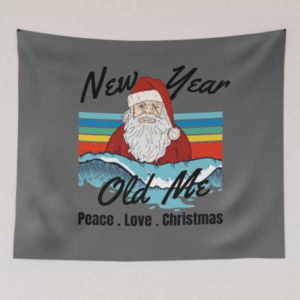 Item preview, New Year Old Me Santa. Peace, Love, Christmas designed and sold by IKERAS.