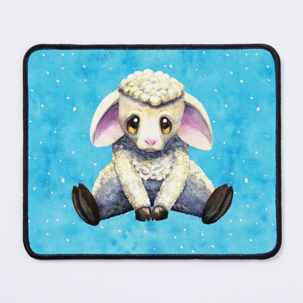 Item preview, Lamb on snowing background designed and sold by Jana Šlesaríková.
