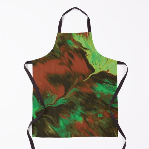 Item preview, Apstract Red and Green Fluid Pour Art designed and sold by Abbara.