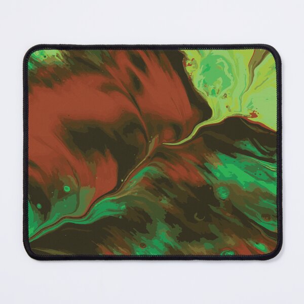 Aperçu de l'œuvre Apstract Rouge et Vert Fluide Pour Art créée et vendue par Abbara.