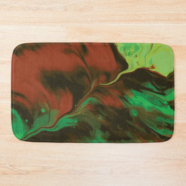 Item preview, Apstract Red and Green Fluid Pour Art designed and sold by Abbara.