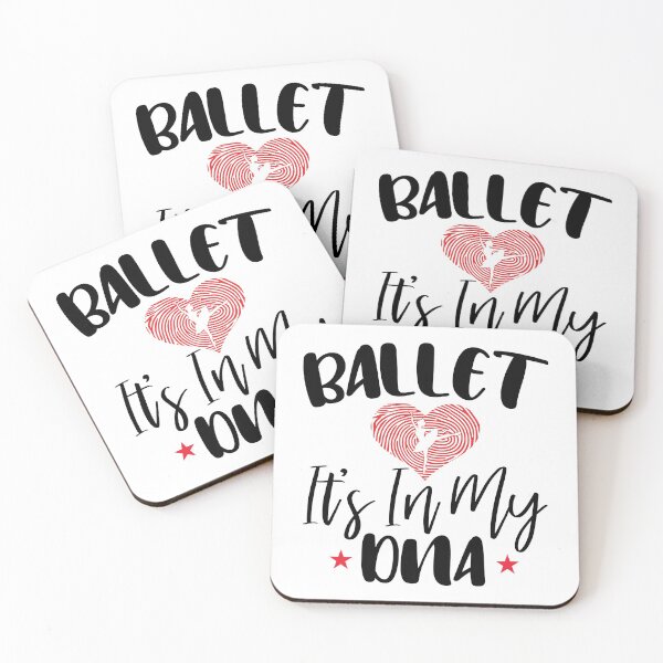 Aperçu de l'œuvre Ballet c'est dans mon ADN - Idée de cadeau de conception de danseuse de ballet Girly rétro vintage mignon pour ballerine créée et vendue par Prince - Bestseller ★★★★★.