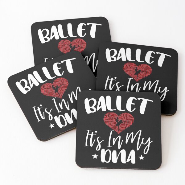 Aperçu de l'œuvre Ballet c'est dans mon ADN - Idée de cadeau de conception de danseuse de ballet Girly rétro vintage mignon pour ballerine créée et vendue par Prince - Bestseller ★★★★★.