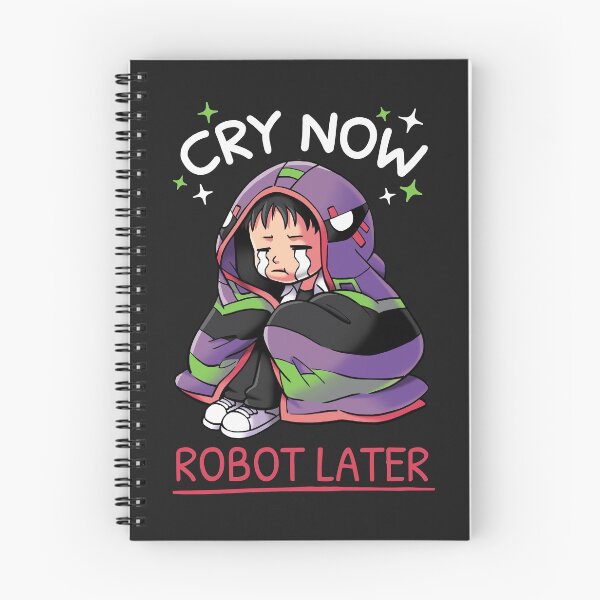 Item preview, Cry Now, Robot Later // Shinji Ikari, Evangelion, Anime designed and sold by Geekydog.