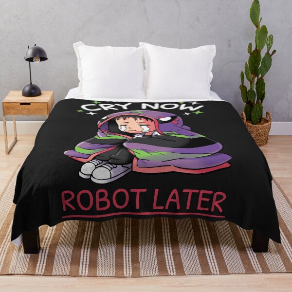 Item preview, Cry Now, Robot Later // Shinji Ikari, Evangelion, Anime designed and sold by Geekydog.
