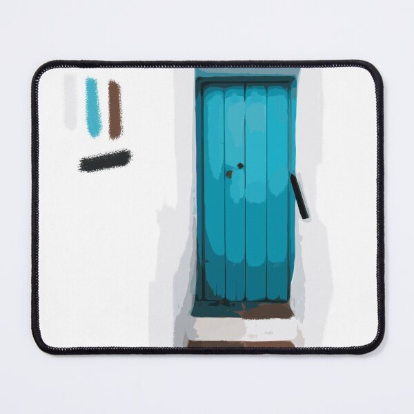 Item preview, Old Blue Spanish Door Drawing ( Digital Sketch ) designed and sold by AlexEex.