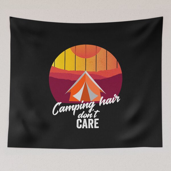 Item preview, Camping hair don't care-summer.  designed and sold by DesignedBySnip.