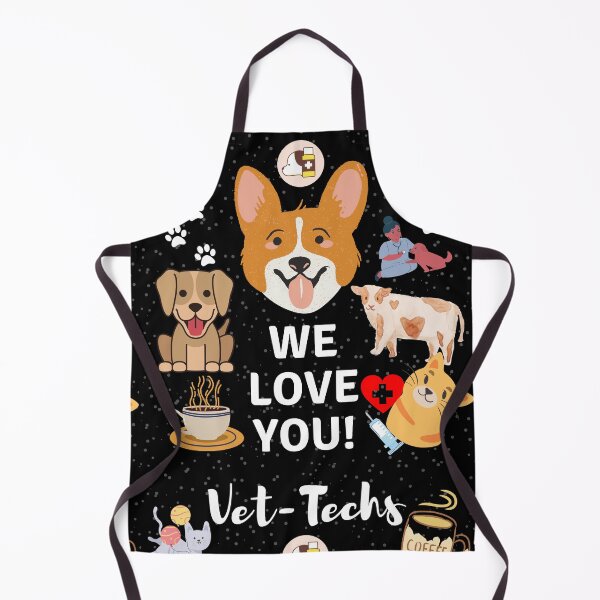 Item preview, We love you - Vet techs design - black background designed and sold by mark-taylor.