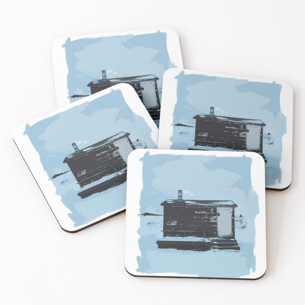 Item preview, Winter Cottage with Snow and Smoke ( Digital Sketch ) designed and sold by AlexEex.
