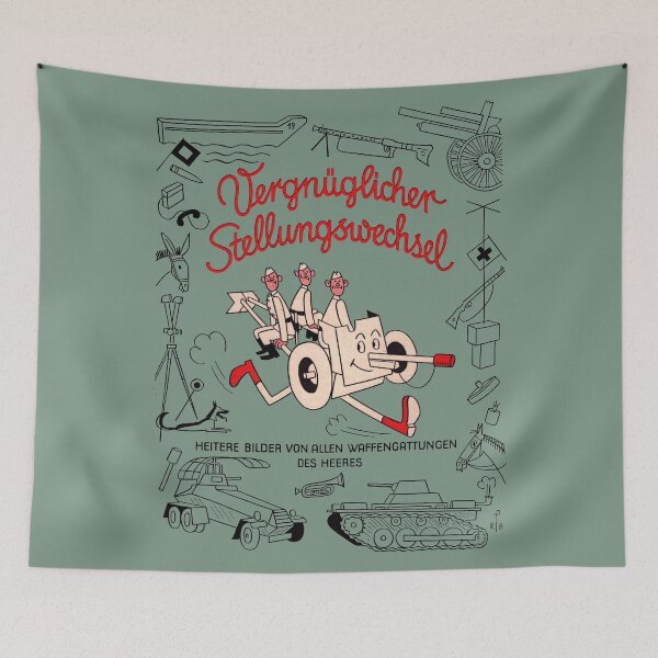 Item preview, Vergnüglicher Stellungswechsel wehrmacht cartoon book cover PAK designed and sold by Laskutinova.