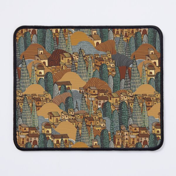 Item preview, Naive Village Pattern designed and sold by nouveaudecor.
