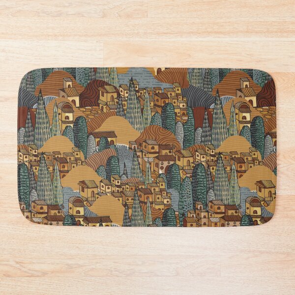 Item preview, Naive Village Pattern designed and sold by nouveaudecor.