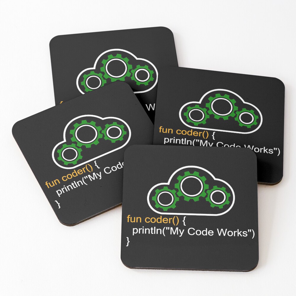 Item preview, Coasters (Set of 4) designed and sold by CoolArtByMboya.