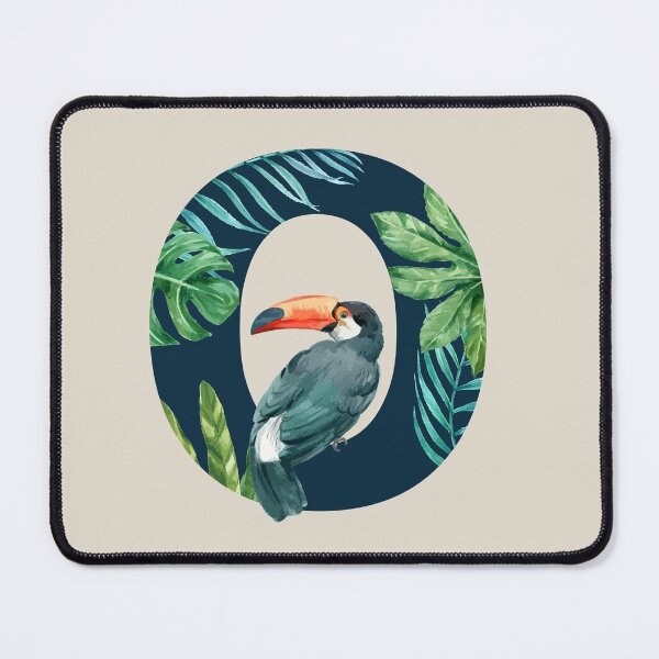 Item preview, Tropical Background Floral Letter O designed and sold by Alicia Chee.