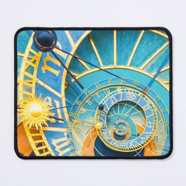 Item preview, Droste effect background based on Prague astronimical clock. designed and sold by Paolo Modena Photography - Fine Italian Art.