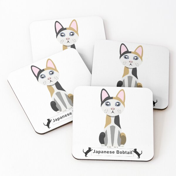 Item preview, Japanese Bobtail Cat Breed - Cartoon Art Style designed and sold by EdKid.