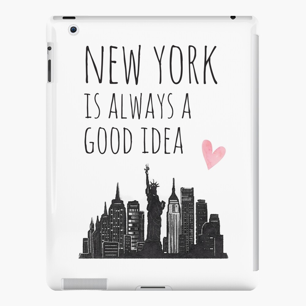 New York is always a good idea, quote Pin for Sale by AmandaGreenwood |  Redbubble