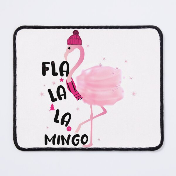 Item preview, Fa La La Mingo Pink Watercolors Flamingo Christmas designed and sold by PinkPandaDesign.