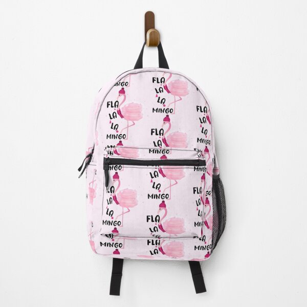 Item preview, Fa La La Mingo Pink Watercolors Flamingo Christmas designed and sold by PinkPandaDesign.