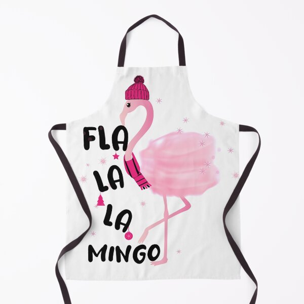 Item preview, Fa La La Mingo Pink Watercolors Flamingo Christmas designed and sold by PinkPandaDesign.