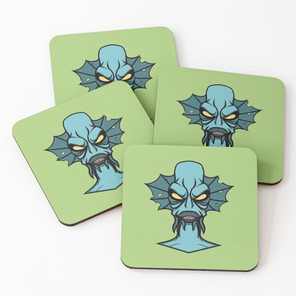 Item preview, Fish Face - Aqua Demon designed and sold by Dark-Inks.
