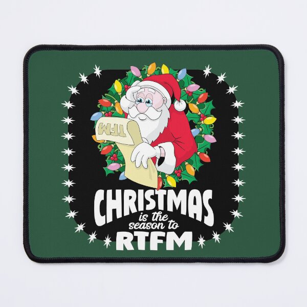 Item preview, Christmas is the season to RTFM, funny original Santa Claus design. designed and sold by robimerch.