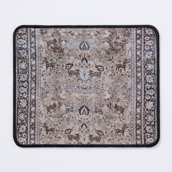 Item preview, Antique Persian Meshad Animal Rug Print designed and sold by Vicky Brago-Mitchell®.