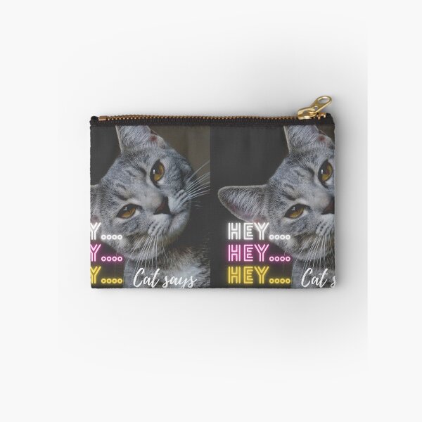 Item preview, Cat says hey (Funny cat love ) designed and sold by Paint84.