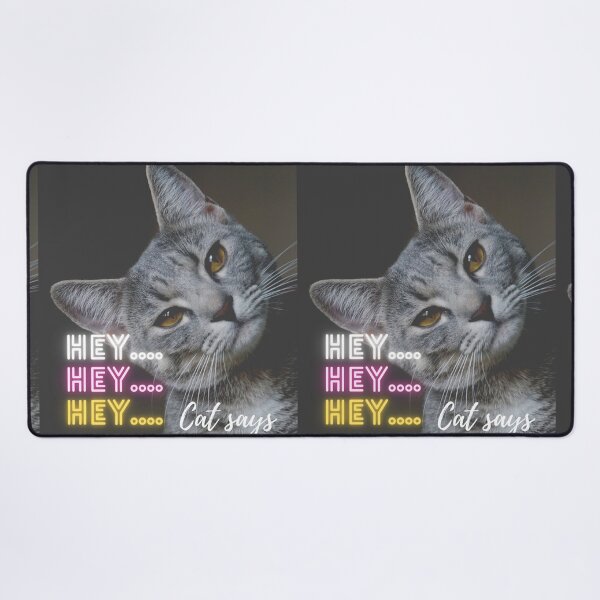 Item preview, Cat says hey (Funny cat love ) designed and sold by Paint84.