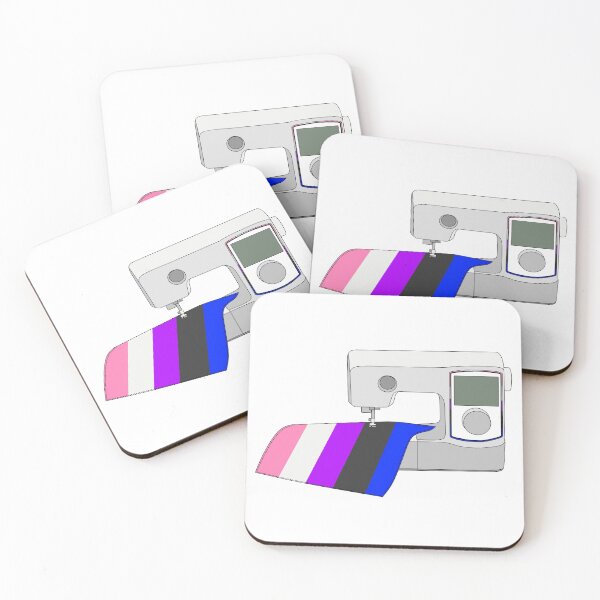 Item preview, Sewing Machine (Genderfluid Pride Flag) designed and sold by nklange240.