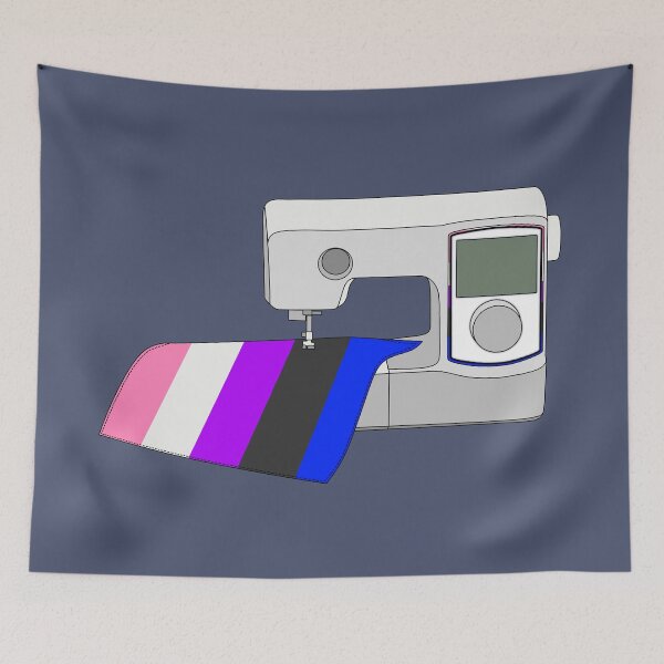 Item preview, Sewing Machine (Genderfluid Pride Flag) designed and sold by nklange240.