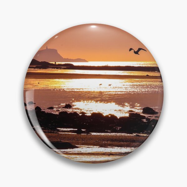 Item preview, Sunset on the beach of the Scottish Town of North Berwick designed and sold by chiaravisuals.