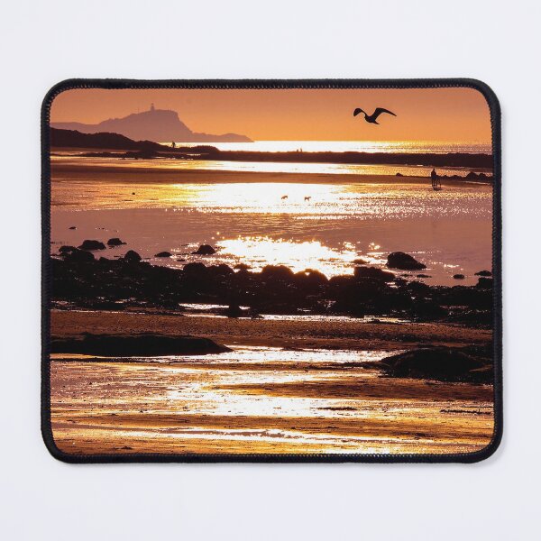 Item preview, Sunset on the beach of the Scottish Town of North Berwick designed and sold by chiaravisuals.