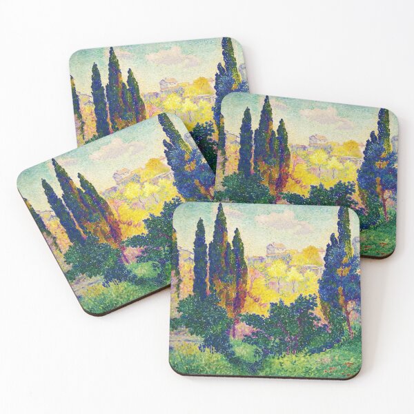 Artikelvorschau, Les cyprès à Cagnes von Henri-Edmond Cross (1908) entworfen und verkauft von allhistory.