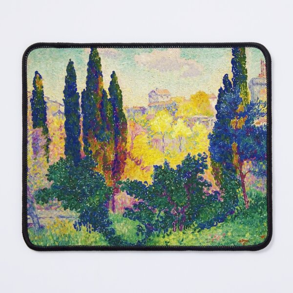 Item preview,  Les cyprès à Cagnes by Henri-Edmond Cross (1908) designed and sold by allhistory.
