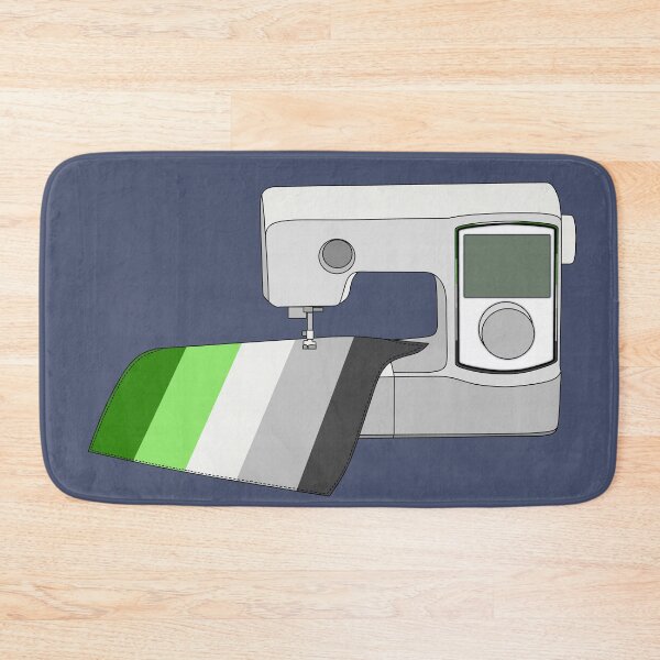 Item preview, Sewing Machine (Aromantic Pride Flag) designed and sold by nklange240.