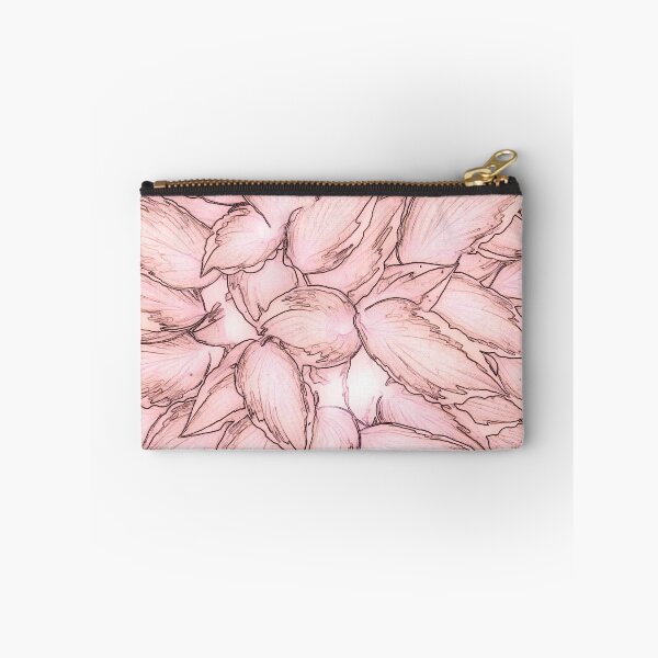 Item preview, Soft Pink Leaves Hosta Plant Print designed and sold by JariHawk.