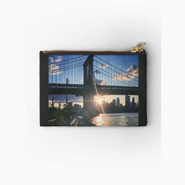 Item preview, Manhattan Bridge Skyline Sun Brooklyn New York City  designed and sold by eleonoraingrid.