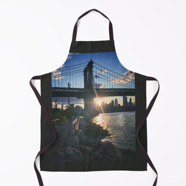 Item preview, Manhattan Bridge Skyline Sun Brooklyn New York City designed and sold by eleonoraingrid.